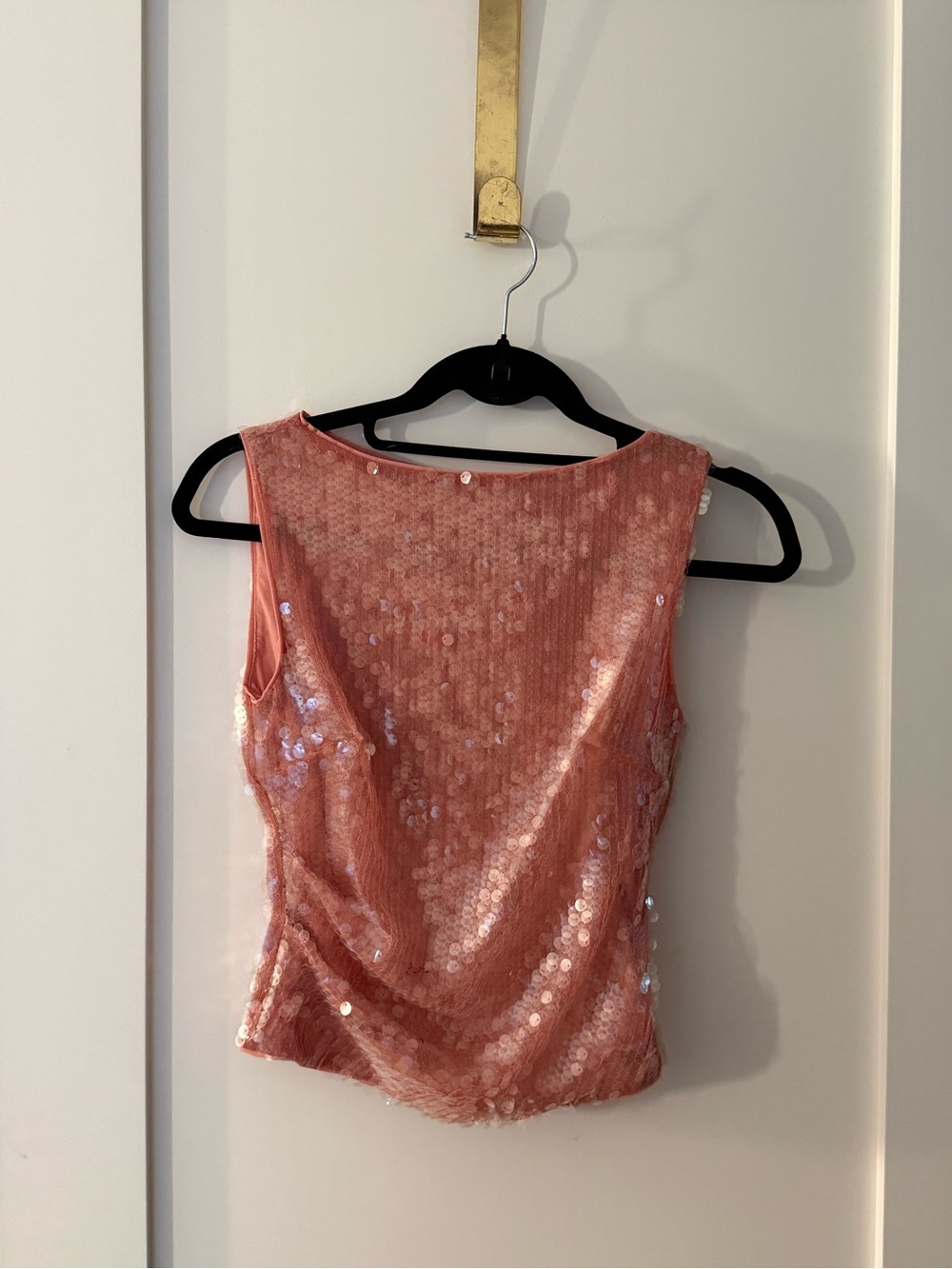 STAUD Sequin Sleeveless Top